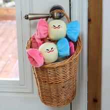 Load image into Gallery viewer, Lemon Gingham Candy Cat Toy in Basket | Cute Cat Toys | MissyMoMo
