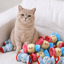Load image into Gallery viewer, British Shorthair with Candy Plush Cat Toys | Cute Cat Toys | MissyMoMo
