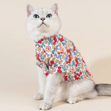 Load image into Gallery viewer, Cat in Floral Shirt with Tie | MissyMoMo
