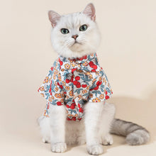 Load image into Gallery viewer, Cat in Floral Shirt with Bow Tie | MissyMoMo
