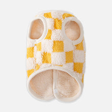 Load image into Gallery viewer, Checkered Bear Cat Jacket | Yellow Fleece Jacket for Cats | MissyMoMo
