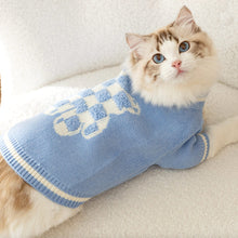 Load image into Gallery viewer, Cat in Cute Blue Sweater | MissyMoMo
