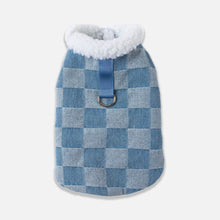 Load image into Gallery viewer, Checkers Cat Jacket | Checkered Fleece Jacket for Cats &amp; Kittens | MissyMoMo
