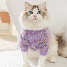 Load image into Gallery viewer, Cat in Stylish Purple Cardigan | MissyMoMo
