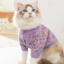 Load image into Gallery viewer, Cat in Stylish Purple Cardigan | MissyMoMo
