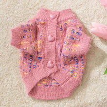Load image into Gallery viewer, Cherie Cat Cardigan | Coral Cardigan for Cats | MissyMoMo

