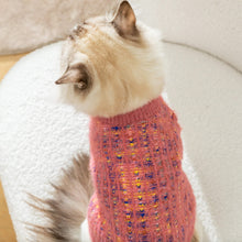 Load image into Gallery viewer, Cat in Stylish Coral Cardigan | MissyMoMo
