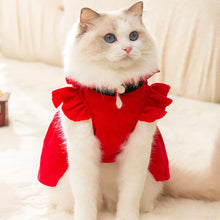 Load image into Gallery viewer, Cat in Red Corduroy Vintage Dress | MissyMoMo
