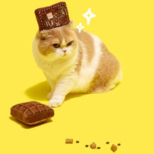 Load image into Gallery viewer, Cat Balancing Chocolate Wrapper Cat Toy on Head | Cute Cat Toys | MissyMoMo
