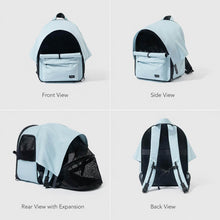 Load image into Gallery viewer, Cove Expandable Cat Backpack Multiple Views | Expandable Cat Carrier Design | MissyMoMo
