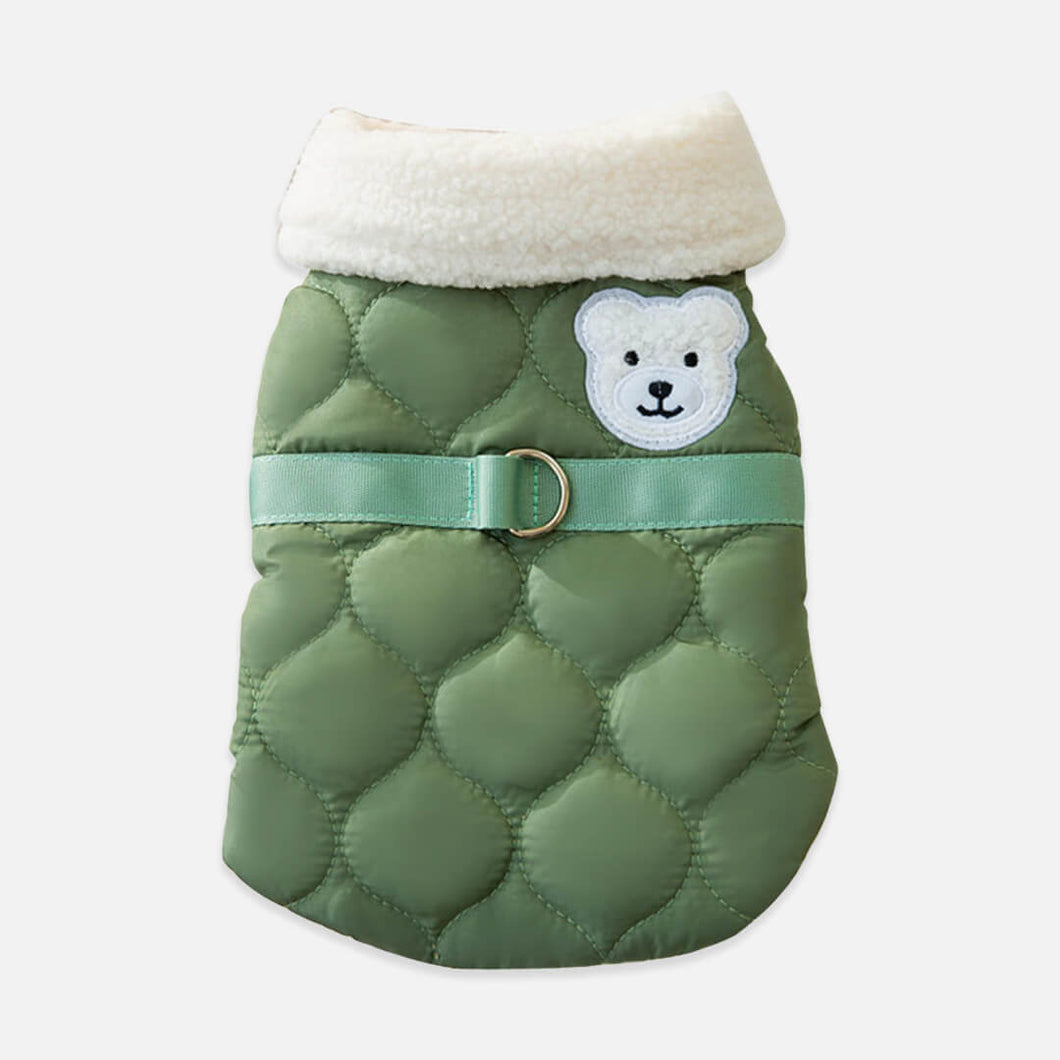 Cuddly Bear Cat Jacket | Winter Harness Jacket for Cats & Kittens | MissyMoMo