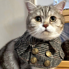 Load image into Gallery viewer, Cat in Tweed Cat Bib | MissyMoMo
