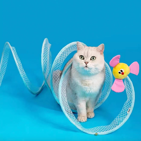 Cat Playing with Fan-tastic Cat Tunnel | Cat Toy | MissyMoMo