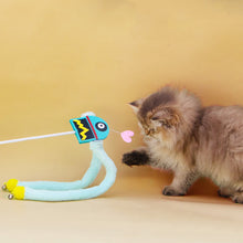 Load image into Gallery viewer, Flashy Fluff Cat Teaser Wand | Cute Cat Toys | MissyMoMo
