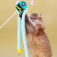 Load image into Gallery viewer, Flashy Fluff Cat Teaser Wand | Cute Cat Toys | MissyMoMo
