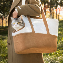 Load image into Gallery viewer, Cat in Suede Cat Carrier | MissyMoMo

