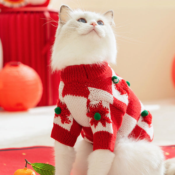 Cat in Christmas Sweater | MissyMoMo