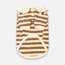Load image into Gallery viewer, Brown Striped Shirt for Cats &amp; Kittens | Cat Clothes | MissyMoMo
