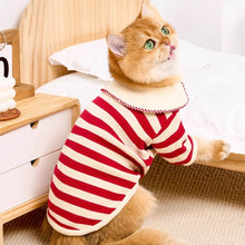 Load image into Gallery viewer, Cat in Striped Shirt | Cat Clothes | MissyMoMo
