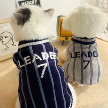 Load image into Gallery viewer, Cat in Navy Sporty Sweater | MissyMoMo
