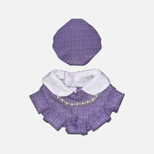 Load image into Gallery viewer, Purple Cat Hat &amp; Bib | Handmade Cat Accessories | MissyMoMo
