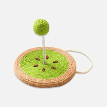 Load image into Gallery viewer, Kiwi Sisal Scratcher with Sisal Spring Ball | Interactive Cat Toys | MissyMoMo
