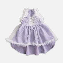Load image into Gallery viewer, Lavender Cat Dress with Layered Tulle Skirt | MissyMoMo

