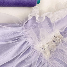 Load image into Gallery viewer, Lavender Cat Dress with White Tulle and Pearl Details | MissyMoMo
