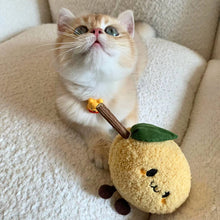 Load image into Gallery viewer, Cat with Cute Lemon Silvervine Cat Chew Toy | MissyMoMo
