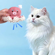 Load image into Gallery viewer, Cat with Pink Octopus Catnip Cat Toy | Catnip Cat Toys | MissyMoMo
