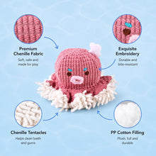 Load image into Gallery viewer, Little Octopus Catnip Cat Toy Features | Cute Cat Toys | MissyMoMo
