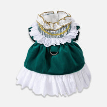 Load image into Gallery viewer, Little Princess Cat Dress | Green Dress for Cats | MissyMoMo
