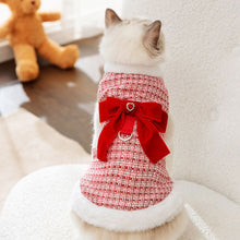 Load image into Gallery viewer, Cat in Red Fleece Winter Jacket | MissyMoMo
