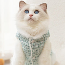Load image into Gallery viewer, Cat in Blue Fleece Winter Jacket | MissyMoMo
