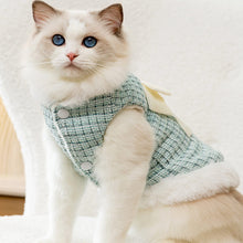 Load image into Gallery viewer, Cat in Blue Fleece Winter Jacket | MissyMoMo
