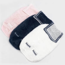 Load image into Gallery viewer, Stacked Pink Navy White Sailor Cat Cardigans | Cozy Cat Sweaters | MissyMoMo
