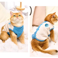 Load image into Gallery viewer, Cat in Cute Blue Vest | MissyMoMo

