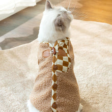Load image into Gallery viewer, Cat in Light Brown Fleece Vest | MissyMoMo
