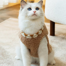 Load image into Gallery viewer, Cat in Light Brown Fleece Vest | MissyMoMo

