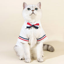 Load image into Gallery viewer, MoMo Cat Shirt | Cat in White Shirt with Bow Tie | MissyMoMo
