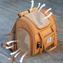 Load image into Gallery viewer, Breathable Mesh of Expandable Cat Backpack | MissyMoMo
