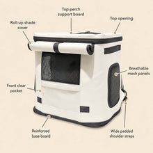 Load image into Gallery viewer, Noma Cat Backpack with Top Opening and Mesh Panels | MissyMoMo
