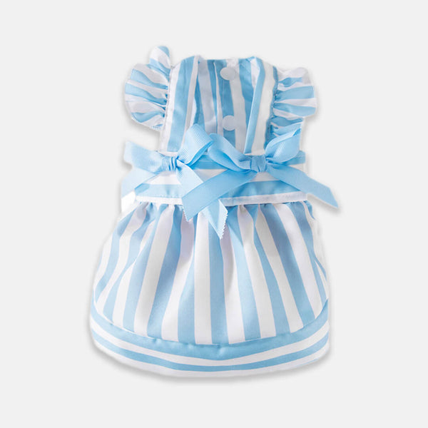 Summer Striped Dress for Cats | Blue Dress for Pets | MissyMoMo