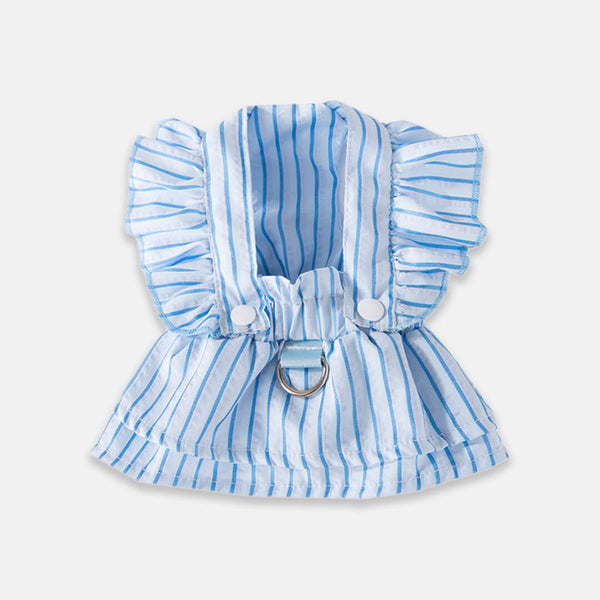 Blue Summer Striped Vest for Cats | MissyMoMo