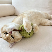 Load image into Gallery viewer, Cat with Pear Silvervine Chew Toy | Cute Cat Toys | MissyMoMo
