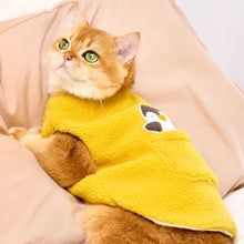 Load image into Gallery viewer, Cat in Yellow Penguin Fleece Vest | MissyMoMo
