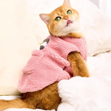 Load image into Gallery viewer, Cat in Pink Penguin Fleece Vest | MissyMoMo
