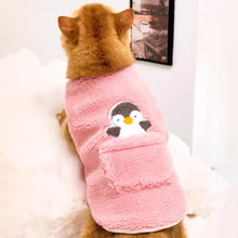 Load image into Gallery viewer, Cat in Pink Penguin Fleece Vest | MissyMoMo
