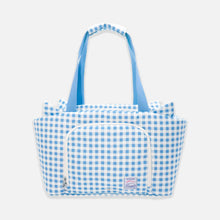 Load image into Gallery viewer, Petdora Cat Carrier | Blue Gingham Pet Carrier | MissyMoMo

