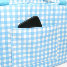 Load image into Gallery viewer, Blue Gingham Cat Carrier | MissyMoMo
